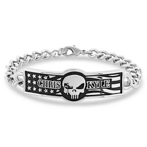 Montana Silversmiths Men's My Duty Chris Kyle Link Bracelet - Retail $80 - NEW